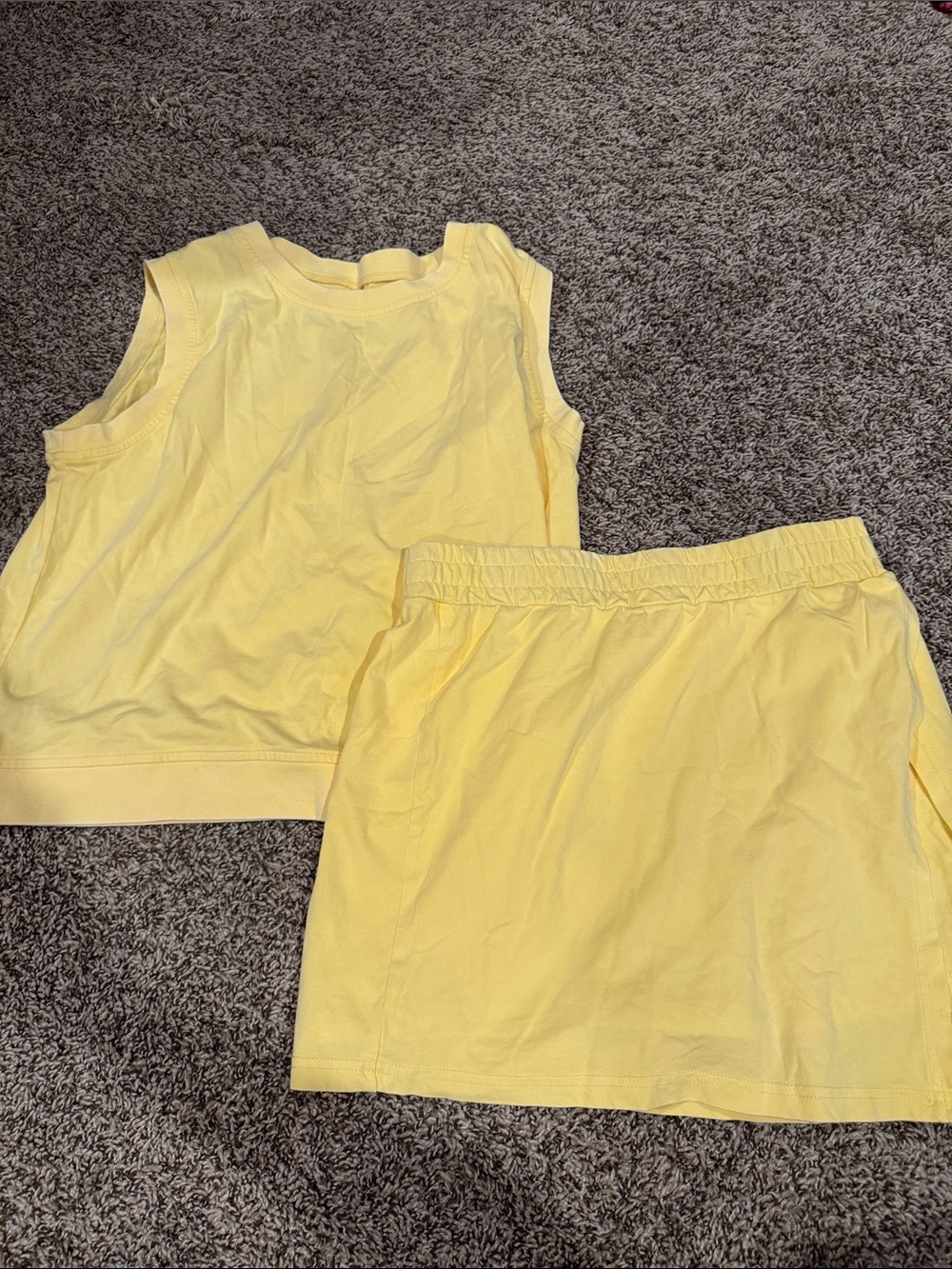 Women’s Yellow Two Piece Set